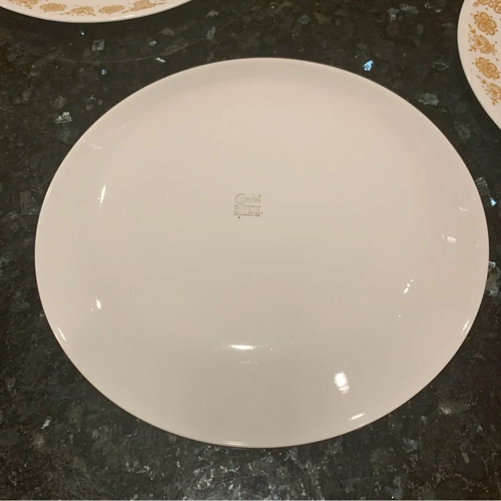 Vintage Corelle By Corning Butterfly Gold 10” Dinner Plates Set Of 4 EUC - Picture 5 of 7